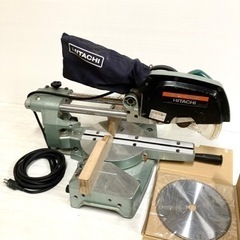 SOLD OUT！電動工具◆HITACHI 日立工機◆216mm 卓上スライド丸のこ C8FB2 中古動作品 新品チップソー付き