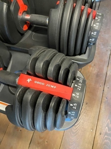 決まりました！可変ダンベル片手24キロ×2   ベンチ台セット