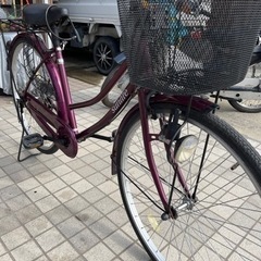 26インチ自転車　ワインレッド　　　　　完売❗️