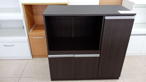 ★ジモティ割あり★  レンジ台 ブラウン H89×D39.5×W90 クリーニング済み TJ3094