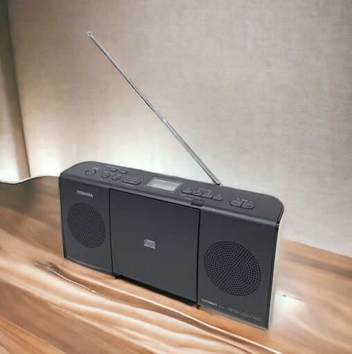 23Y422 ジ2 TOSHIBA 東芝 CDラジオ CUTEBEAT TY-C24 ワイドFM対応 2016年製