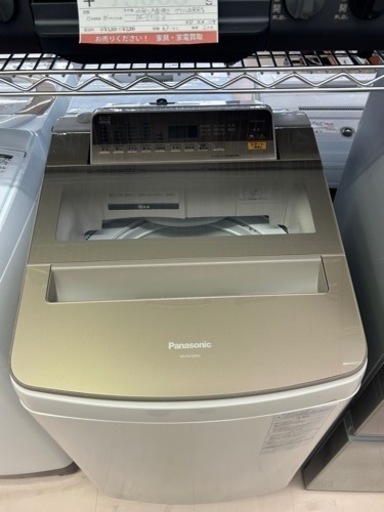 美原店　美品 ★Panasonic 10kg 節水&時短!泡洗浄W 見やすい操作パネル 洗濯機【NA-FA100H5】