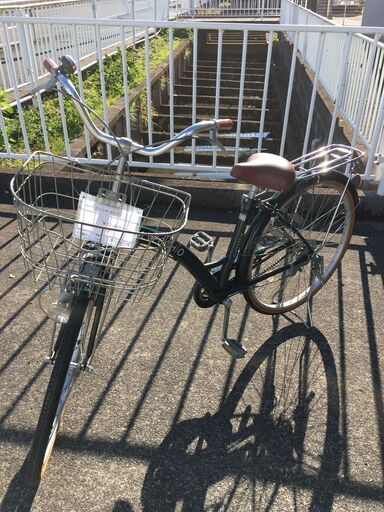 ★ジモティ割あり★  軽快車　 26インチ グリーン系 クリーニング済み SJ4331