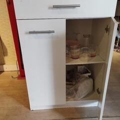 ★定価￥24800.- ニトリ スリムキャビネット 食器棚 組立解説書付き パントリーの画像