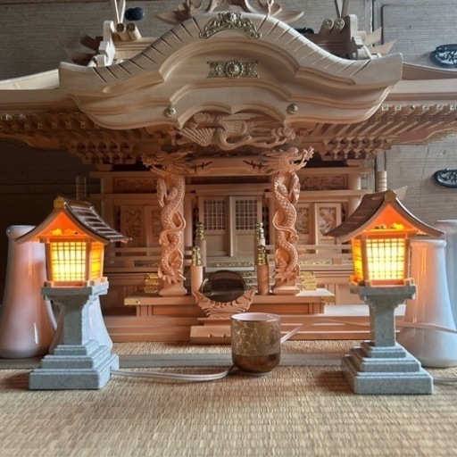 『決まりました』大きな三社神棚　道場