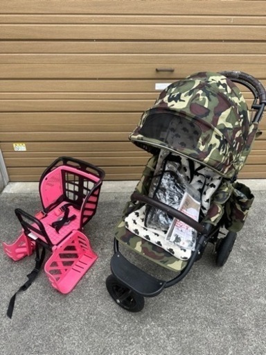【お得にセットで】AirBuggy COCOブレーキ付き正規品＆OGK 後ろ子供のせ RBC-009S3