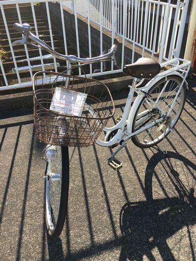 ★ジモティ割あり★  軽快車 26インチ ホワイト系 クリーニング済み SJ4337