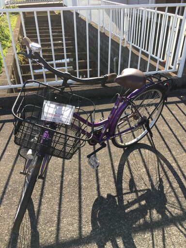 ★ジモティ割あり★  軽快車 26インチ パープル クリーニング済み SJ4339