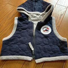 ピングーフード付きベスト80サイズ