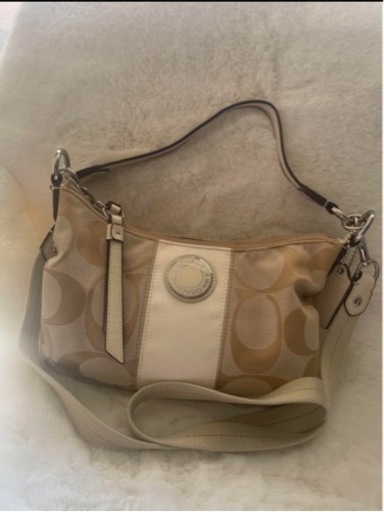 ‼️新品COACHショルダーバッグ/キャンパス/IVO/シグネチャー