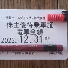 株主優待券　相鉄線　定期 (2023/12/31まで)
