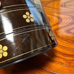丸型三段重箱　美品　お正月・お花見に是非！の画像