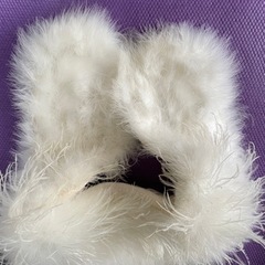 🦢　羽毛100%ショール　👘成人式など着物　の画像