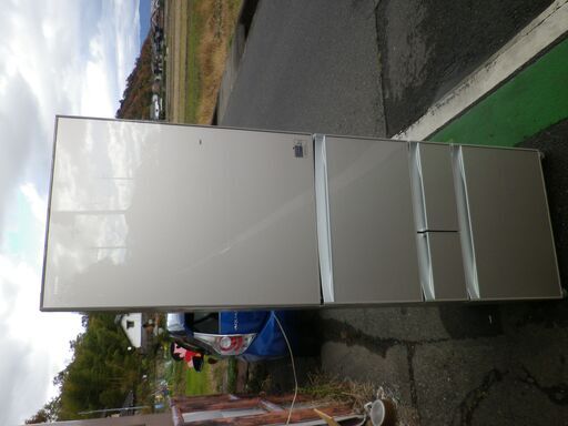 引取り歓迎◆程度良好　ガラストップ　東芝　5ドア冷凍冷蔵庫　GR-J43GXVEL-ZN　2016年製　動作保証１週間付き