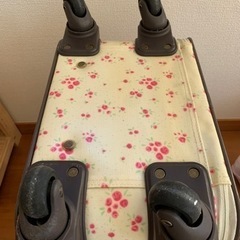 キャリーバッグ　花柄　4輪　機内持ち込みサイズの画像