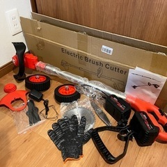 【未使用】草刈り機 バッテリー2個 芝刈り機の画像