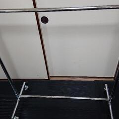 頑丈な２段ハンガーラック（全体耐重荷120kg）の画像