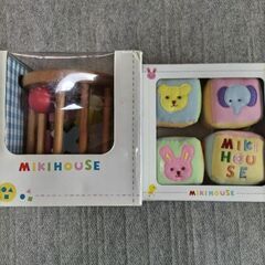 ミキハウス　積み木パズル　ベビーキューブ