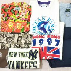 新品 アロハ 開襟シャツ 厚手Tシャツ ハーフパンツ new y...