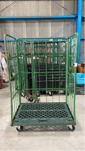 中古カゴ台車　大量あり倉庫用具　搬運D110cmW80cmH170cm