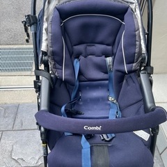 コンビ　ベビーカー　メチャカル　ハンディ　オート4キャス　シェリーネイビーの画像