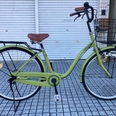 【26インチ自転車】美品❗️使用少ない❗️変速なし　鍵新品❗️スペアキーあり　若林自転車　浜大津店　SALE中❗️