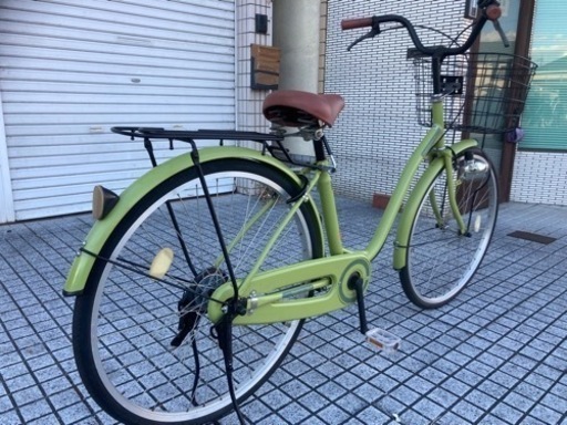 【26インチ自転車】美品❗️使用少ない❗️変速なし　鍵新品❗️スペアキーあり　若林自転車　浜大津店　SALE中❗️