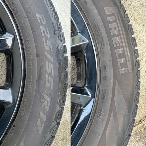 美品！タイヤ・ホイールセット(225/55 R17)