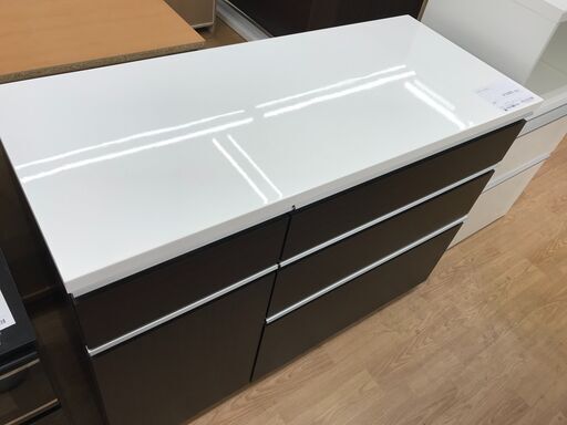 ★ジモティ割あり★ ニトリ レンジ台 ブラウン H86×W120×D51 クリーニング済み KJ3794