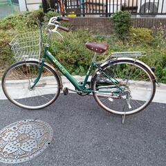 新し目自転車、変速付ママチャリです