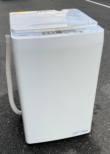 【RKGSE-094】特価！ハイセンス/5.5kg/全自動洗濯機/HW-E5504/中古品/2021年製/当社より近隣地域無料