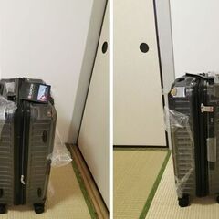 3,900円から3,000円に値下げ！ドンキホーテ同等品参考価格10,989円（税込） 未使用美品スーツケースMサイズ TSAロック搭載コーナーパッド付 スプリング付双輪キャスターの画像