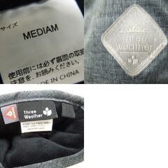 使用感少 THREE WEATHER GORE-TEX グローブ メンズ Mサイズ スノボードグローブ グレー×ブラック 札幌市 新道東店の画像