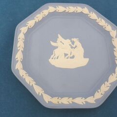 未使用保管品 ウェッジウッド ジャスパー オクタゴナルトレイ 八角形 ブルー 水色 WEDGWOOD 札幌 西岡店の画像