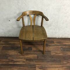 🔷🔶🔷WU1/9 【古家具】浜本工芸 ダイニングアームチェア 1...