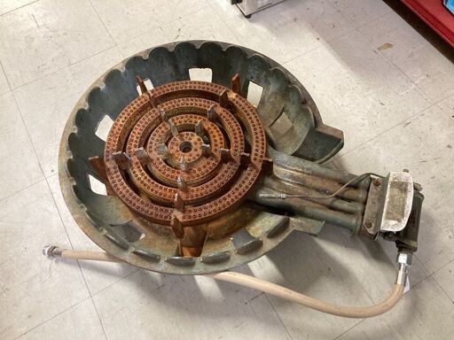 業務用 鋳物 五徳 4連 コンロ LPガス DEJ-21 中古 鋳物コンロ 鋳物ガスコンロ 4連 4重 LPガス 業務用 五徳コンロ