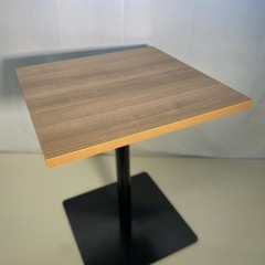 【美品】カフェテーブル スクエアテーブル 角型 バッグハンガー付...