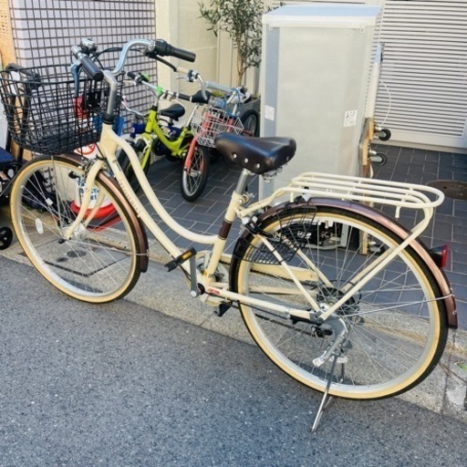 《商談中》　自転車　シティバイク　マルキン MK-23-013 [シティサイクル RYフロートミックス 26インチ 外装6段変速 ベージュ] ギア　FROATMIX  街乗り　町乗り　クリスマス　プレゼント