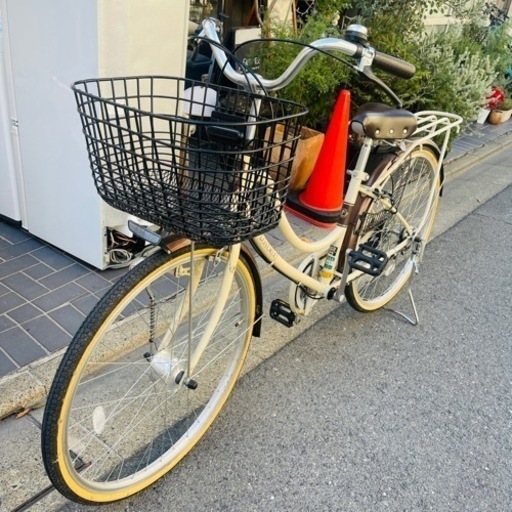 《商談中》　自転車　シティバイク　マルキン MK-23-013 [シティサイクル RYフロートミックス 26インチ 外装6段変速 ベージュ] ギア　FROATMIX  街乗り　町乗り　クリスマス　プレゼント