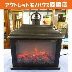 暖炉型LEDライト USBコード付き 炎のゆらぎ インテリア 照明 カメヤマ　西岡店 の画像