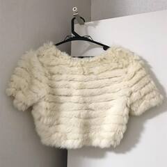 値下げしましたMichel Klein ラビットファー　ボレロの画像