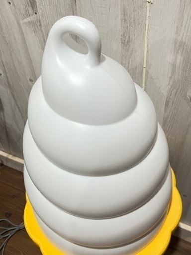 新品電飾看板 業務用非売品ソフトクリーム昭和レトロ高さ約90㎝ディスプレイアイスクリームランプ照明あんどんインテリアフロアライト