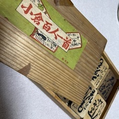 【中古】木製小倉百人一首