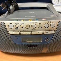 ソニー　SONY CDラジカセ　ラジオ受信不可