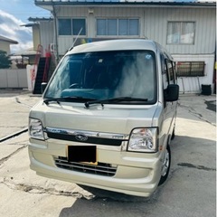 スバルサンバーバン4WDタイベル交換済車検付き