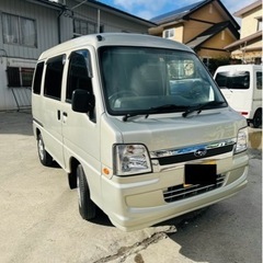 スバルサンバーバン4WDタイベル交換済車検付きの画像