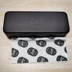 メガネケース メガネ拭き付 Zoff ハードケース 黒 眼鏡 サ...