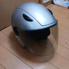 ジェットヘルメット　シルバー　125㏄以下用