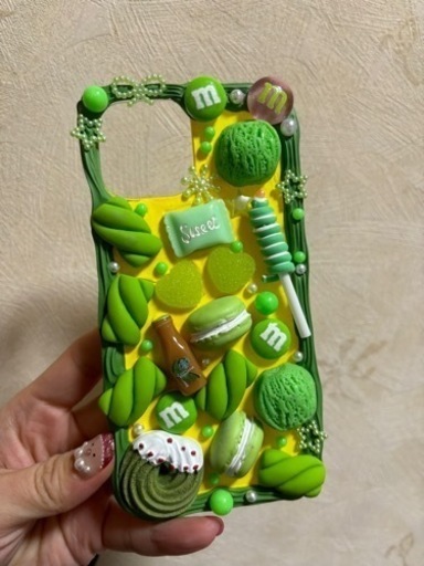 iPhoneケース　デコ電　手作り　iPhone12 12pro