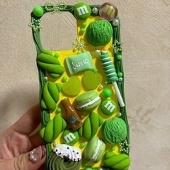 iPhoneケース　デコ電　手作り　iPhone12 12pro